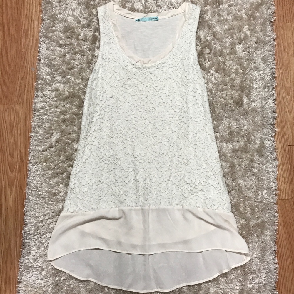 White Lace Tank Top